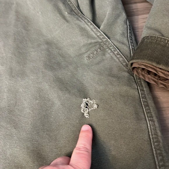 L.L. BEAN CHORE COAT MENS MED/LARGE GREEN - Picture 17 of 17